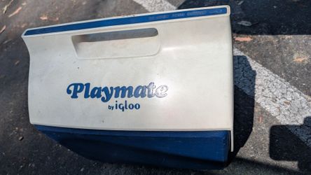 Vintage lunch pail Playmate ice box drink chest