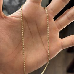 14K Gold Rope Chain 100% Real Gold 