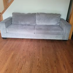 Gray Microfiber Couch