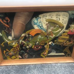 Oil painting and four picks plus shipping all