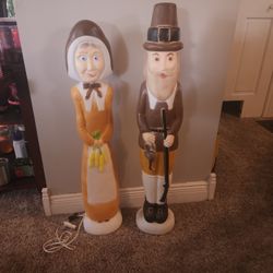 Vintage Don Featherstone Thanksgiving Pilgrims 