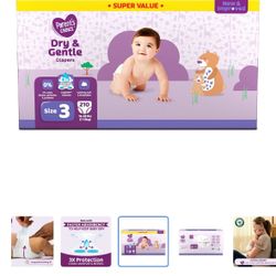 Parents Choice Size 3 Diapers Box 
