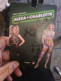 Alexa bliss & Charlotte flair autograph