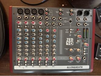 Allen & Heath ZED-10FX 10-channel Mixer with USB Audio Interface and Effects