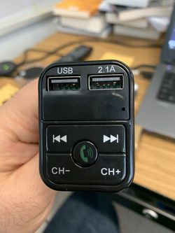 Wireless Bluetooth Car kit handsfree talk MP3 player fm transmitter dual car charger