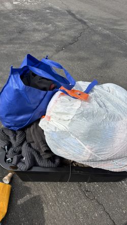 bag full of clothes