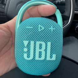 JBL Clip 4 Teal Portable Bluetooth Speaker (Open Box) No Factory Box