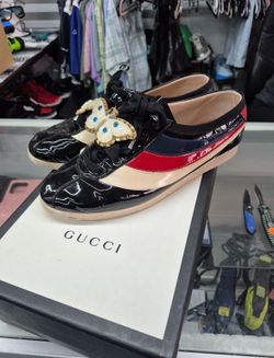Gucci butterfly sneakers