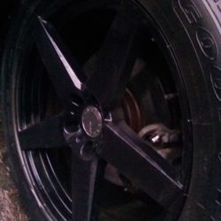 20 Inch Black Velson 532 Rims With All Season Tires