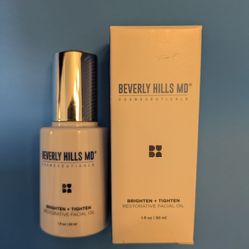 Beverly Hills MD Brighten And Tighten RESTORATIVE FACIAL OIL 1 Fl Oz