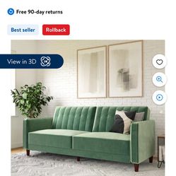 Couch Futon Teal