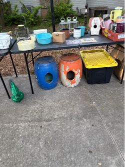 Miscellaneous items left from yard sale