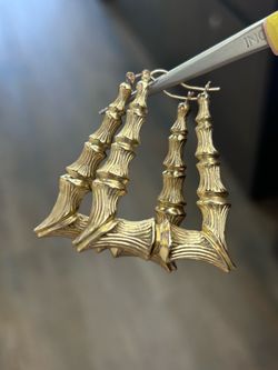 10kt gold bamboo doorknockers