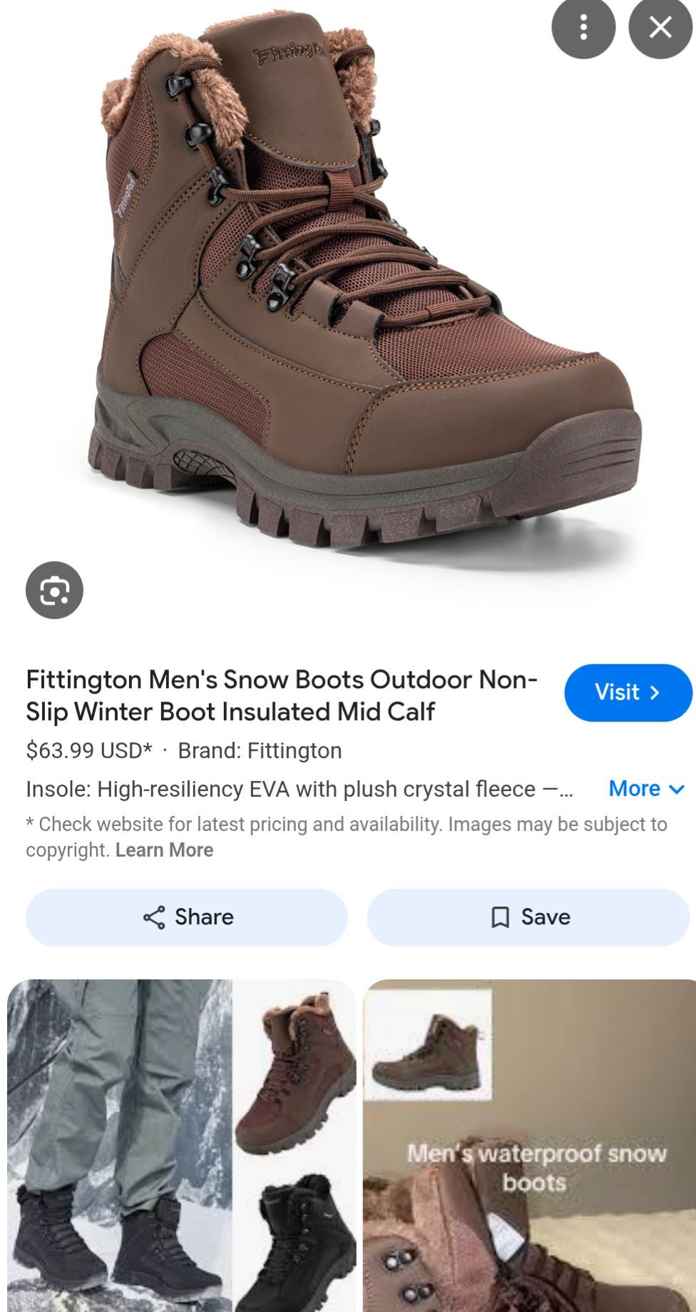 Boots fittington boots for work