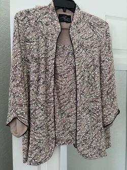 Alex Evenings Floral Print Jacket and Tank Set