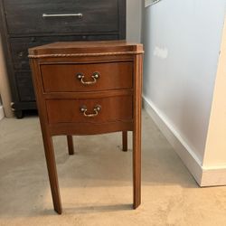 Vintage Wooden Side Table 