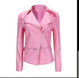 Fashion Women's Zipper Tunic Army Jacket Coats Casual Autumn women's leather jacket women Zip Up Biker Coats Flight Clothes