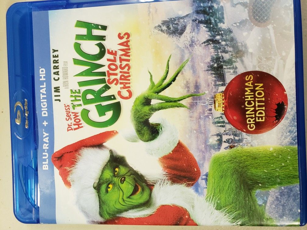 How the Grinch Stole Christmas on bluray aand digital copy