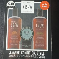 Crew Shampoo Conditioner & Fiber NEW UNISED