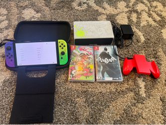 Nintendo Switch Oled Splatoon edition bundle TRADE