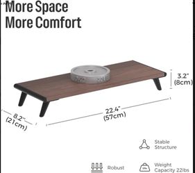 Monitor Stand Riser for Desk, 22.4" x 8.3" Larger Computer Stand for Laptop, PC, Printer, NEW IN BOX