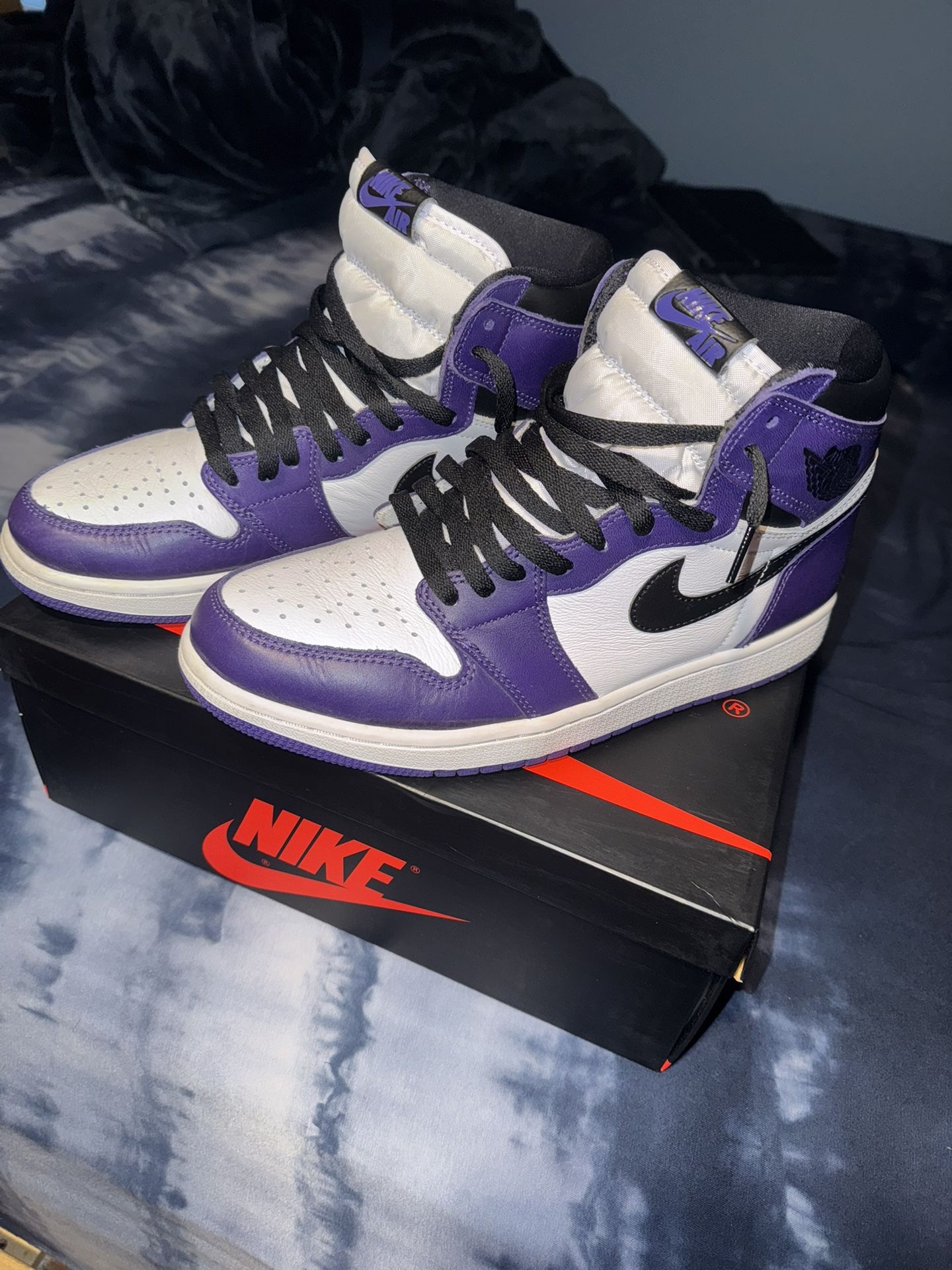 Jordan 1 Court Purple