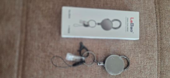ID Badge Holder Reel with Clip and Keyring