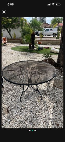 Metal Table And Chair