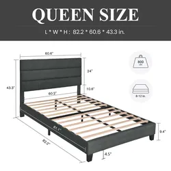 Queen Bed Frame  (USED LIKE NEW)