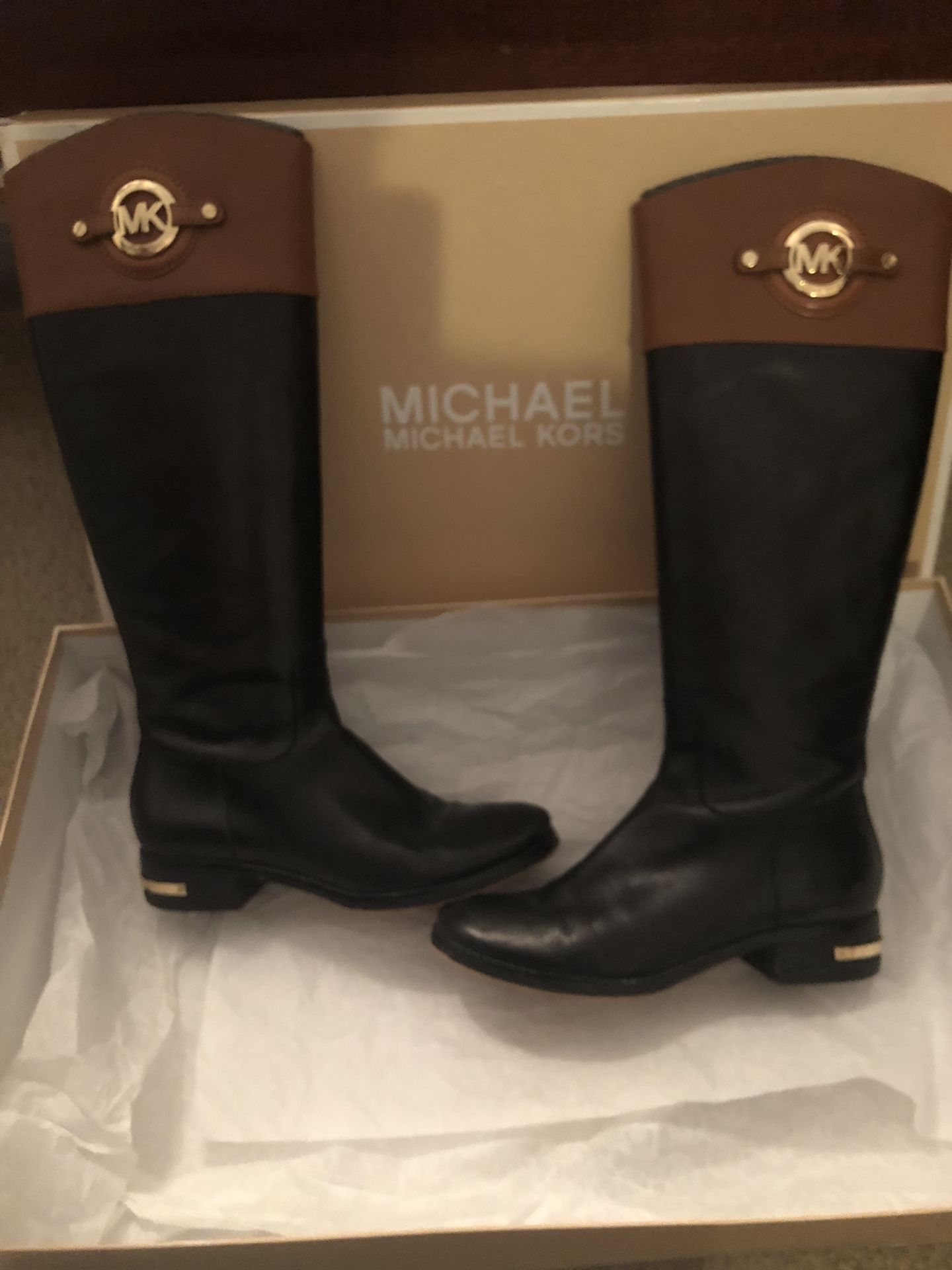 Michael Kors Stockard Leather Tall Boot