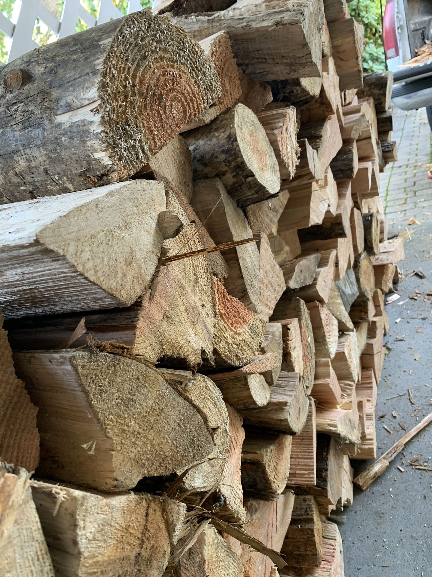 Dry Firewood Fir Maple Alder Cherry Quarter Half Cords