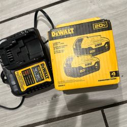 Batteries   4ah  And  Charger  Dewalt  Brand  New  Firm  Price