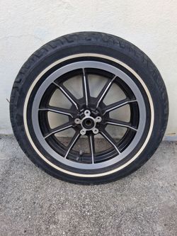 Yes, It's Available Harley Davidson Dunlop D402F Tubeless Front Wheel+Tire "$150 Or Best Offer"