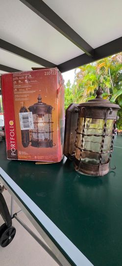 Exterior Wall Light Rust Finish