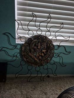 Aztec Sun Wall Art Decor Cocapelli welcome
