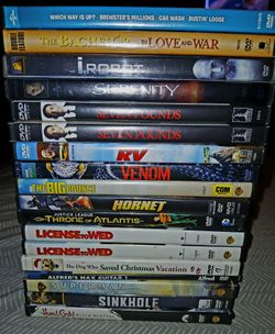 Movies for sale $3 each $20 for group