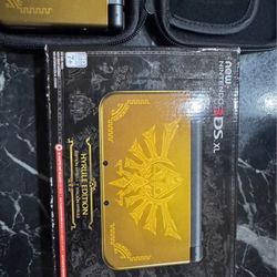 Clean! DUAL IPS New Nintendo 3DS XL Zelda Hyrule Edition Console Complete...