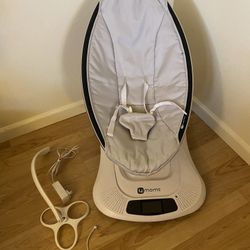 4moms mamaRoo 4 Multi-Motion Baby Swing, Bluetooth Baby Rocker with 5 Unique Motions,