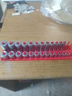 SK deep and shallow SAE fractional standard set 1/2 drive