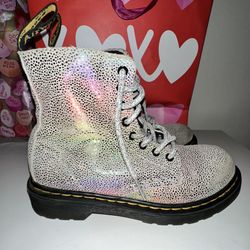 Dr Martens Pascal Iridescent Girl Size 13 Boots 