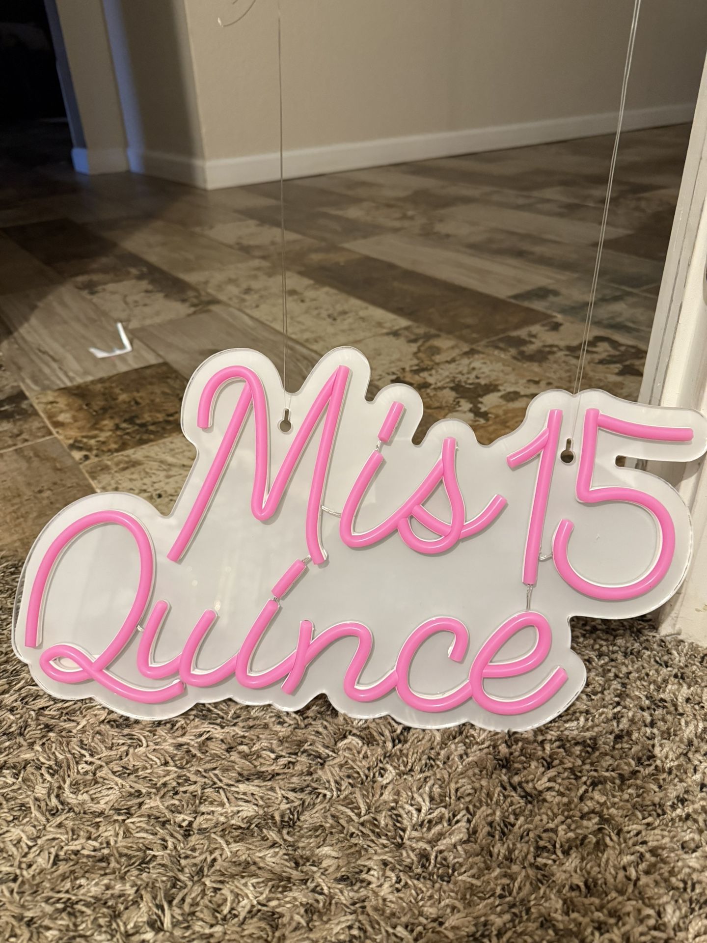 Light Up Mis Quince sign
