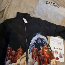 Caedes London Attack On Titan Puffer Jacket Size L