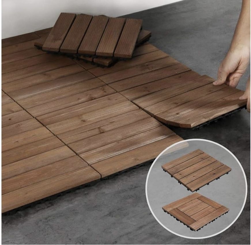 Pack 11 Pcs Tile Brown
