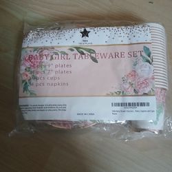 Baby Girl Party Table Set