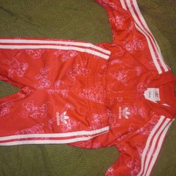 Adidas Red And White Outfit 