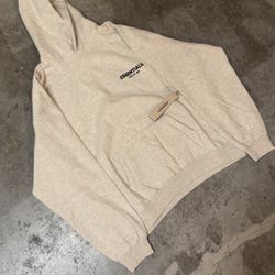 Essentials Light Oatmeal Hoodie 