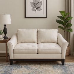 ✨ Cindy Crawford Home Sofa – Cream / Neutral-Delivery available 