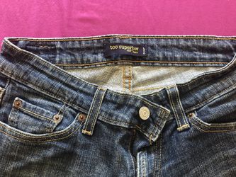Blue and black denim