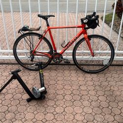 Kona Jake The Snake Men’s 56cm (22”) 18 Speed.  With  Cycle Ops Trainer. 