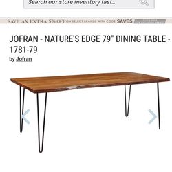 Natural Dining Table (See Description) 